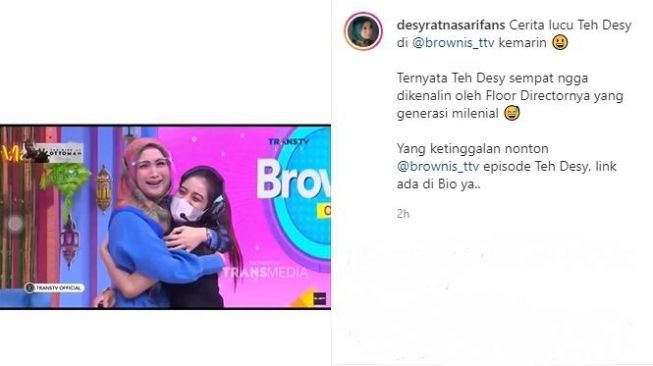 Duh! Lama Tak Muncul, Desy Ratnasari Tak Dikenali Kru Televisi