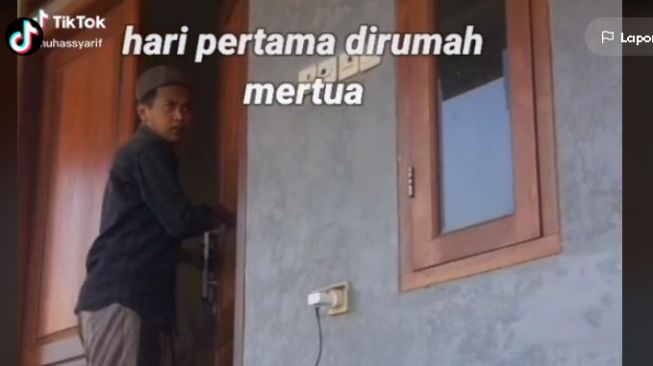 Momen Suami Hari Pertama Tinggal di Rumah Mertua, Canggung Abis!