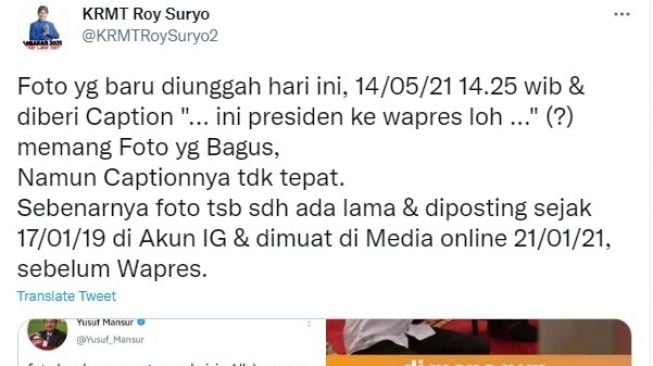 Cuitan Roy Suryo [Twitter]