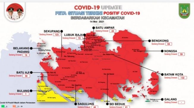 Penularan Covid-19 di Batam Meningkat, Ruang Rawat Pasien Terbatas