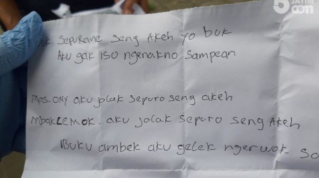 Satpam di Jombang Salat Lalu Bunuh Diri, Tulis Surat Minta Maaf ke Ibunya