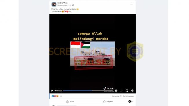 Cek Fakta video tentara Indonesia bantu saudara Palestina (turnbackhoax.id)