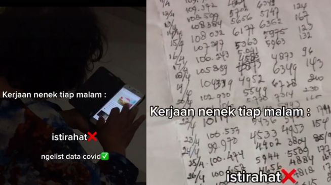 Unik, Nenek Ini Tulis Data Kasus Covid-19 Setiap Malam Selama Setahun!