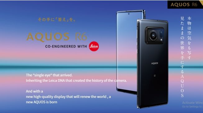 Sharp Aquos R6. [Sharp]