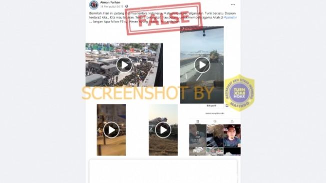 CEK FAKTA: Benarkah Video TNI hingga Tentara Turki Bersatu di Palestina?