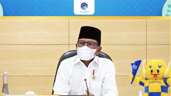 Menkominfo, Johnny G Plate akan meluncurkan program Indonesia Makin Cakap Digital pada Kamis (19/5/2021). [Antara]