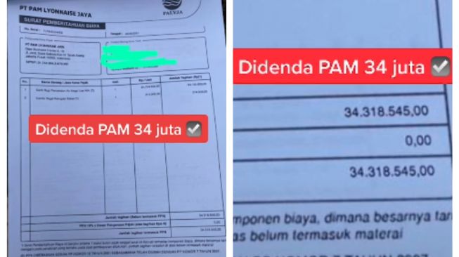 Viral di TikTok! Warga Ngaku Kena Denda Air PAM sampai Rp 34 Juta