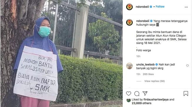 Bikin Mewek! Demi Anaknya Bisa Sekolah, Wanita ini Rela Galang Dana