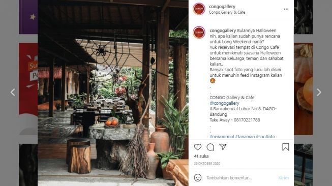 Congo Gallery & Cafe - Tempat Nongkrong di Bandung (instagram/congogallery)