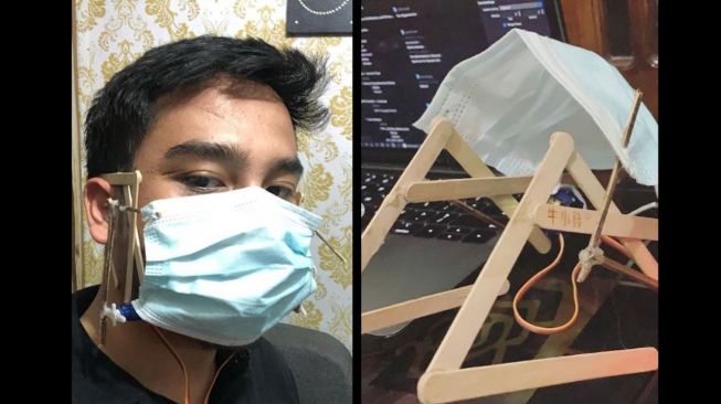 Canggih, Pemuda Ini Ciptakan Inovasi Alat Buka Tutup Masker Otomatis