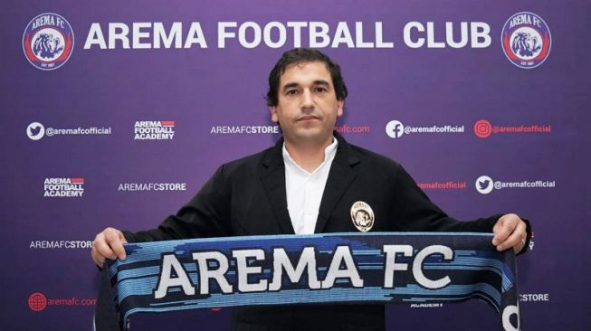 Pelatih Arema FC Eduardo Almeida. (ANTARA/HO-Arema FC/VFT) 