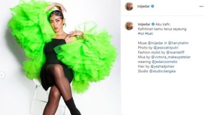 Potret terbaru Jessica Iskandar. (Instagram/@inijedar)