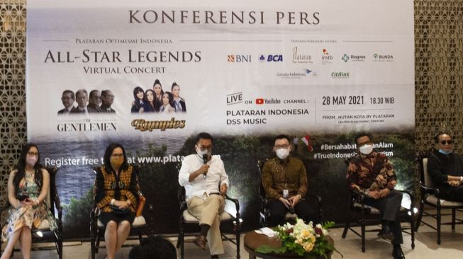 Konfrensi pers All Star Lengends Virtual Concert. [dokumentaasi pribadi]