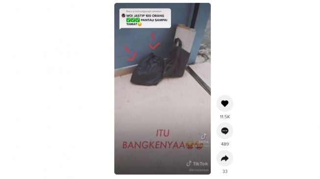 Terungkap asal usul darah mengalir dari atap. [TikTok]