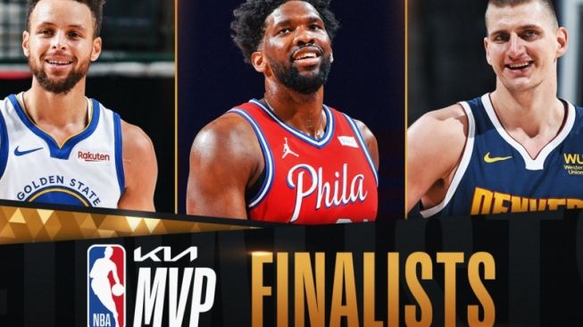 Finalis MVP NBA: Stephen Curry, Nikola Jokic dan Joel Embiid