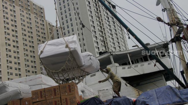 Suasana di Pelabuhan Sunda Kelapa, Jakarta, Sabtu (22/5/2021). [Suara.com/Dian Latifah]