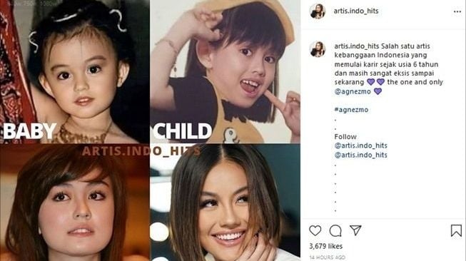 Transmorfasi Agnez Mo Jadi Sorotan Warganet, Ada Kolase Foto dari Kecil