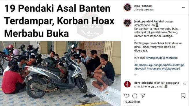 Apes! Mau Mendaki Gunung Merbabu, 19 Pemuda ini Malah Terkena Hoax dan Terdampar