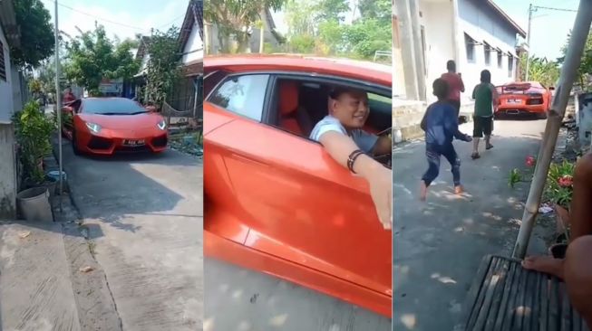 Gokil, Perantau Sukses Pulang Bawa Mobil Sport, Dikejar Bocah-bocah