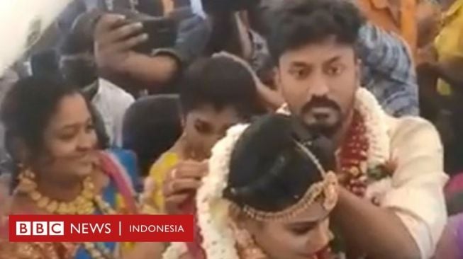 India Terapkan Pembatasan Kerumunan, Pengantin Nikah di Pesawat