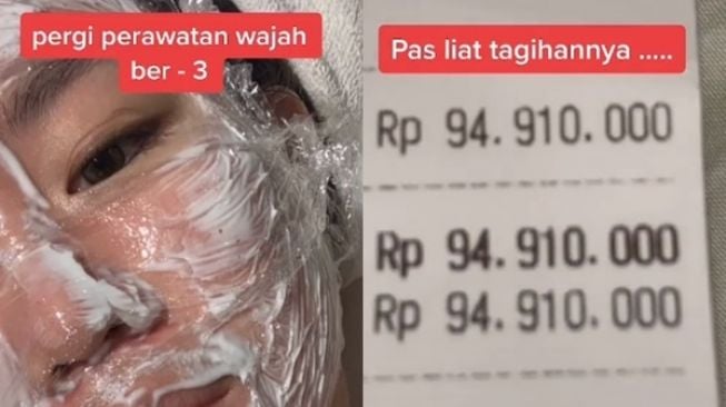 Viral Wanita Pamer Tagihan Perawatan Wajah Bikin Histeris, Habis 94 Juta!