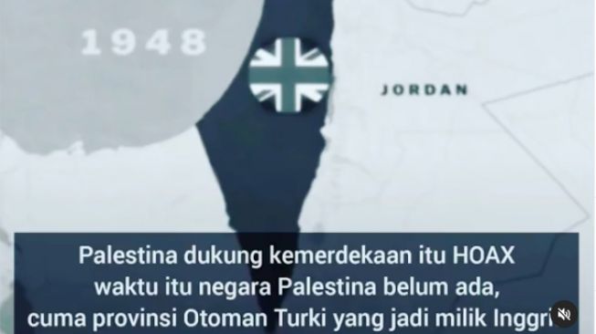 Tangkapan layar video unggahan Abu Janda meluruskan palestina bukan negara pertama yang mendukung kemerdekaan Indonesia. [Instagram]