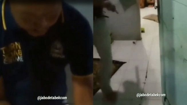 Pria ngamuk ke kurir COD dan ancam pakai samurai viral di media sosial. [Tangkapan layar Instagram@jabodetabekcom]