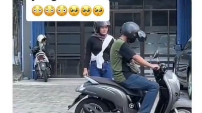 Pria turunkan kekasihnya di pinggir jalan usai ribut (IG/makassar_iinfo)