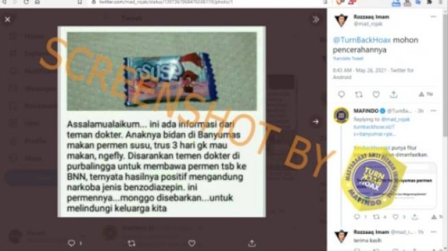 CEK FAKTA: Benarkah Permen Susu di Banyumas Mengandung Narkoba?