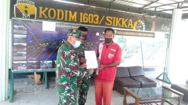 Kasus pemukulan anggota TNI terhadap petugas SPBU di Waipare, Kabupaten Sikka, Nusa Tenggara Timur (NTT) berakhir damai. (Ist)