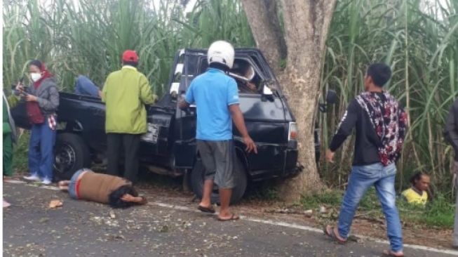 Pikap Maut Hantam Pohon di Malang, Tujuh Penumpang Tewas Salah Satunya Bocah