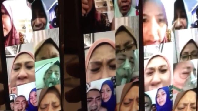 Haru! Viral Detik-detik Ibu Meninggal, Dituntun Syahadat Para Anak Lewat Video Call