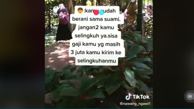 Cerita TKW diprotes suami gegara kirim gaji kurang dari biasanya (tiktok.com/@nawang_ngawi1)