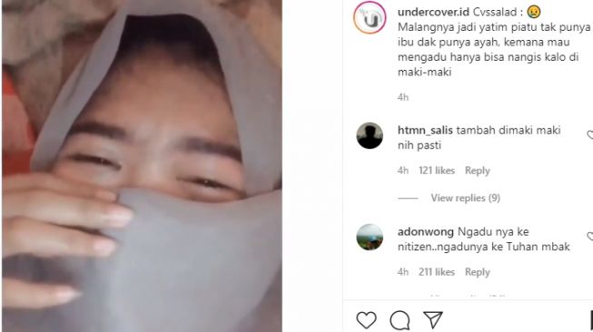 Wnita kena hujat saat curhat di media sosial. (Instagram/@undercover.id)