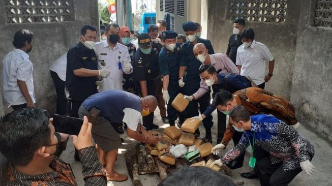 5,2 Kg Sabu dan 248 Kg Ganja Dimusnahkan BNN Provinsi Lampung