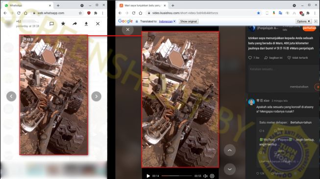 Cek Fakta: Foto Pesawat Ruang Angkasa China mendarat di Mars, Benarkah? (Turnbackhoax.id)