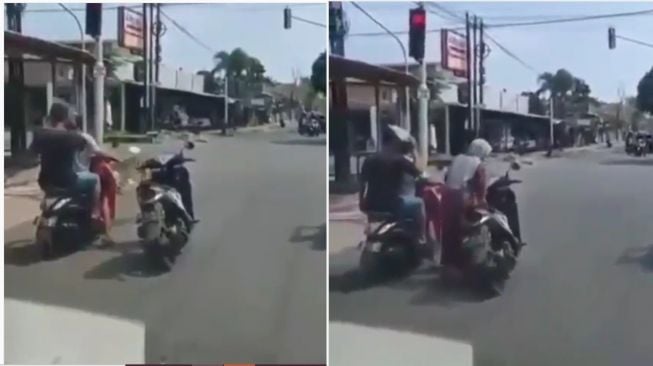 Emak-emak Parkir di Tengah Jalan, Juru Parkir Bertato Temukan Segepok Uang