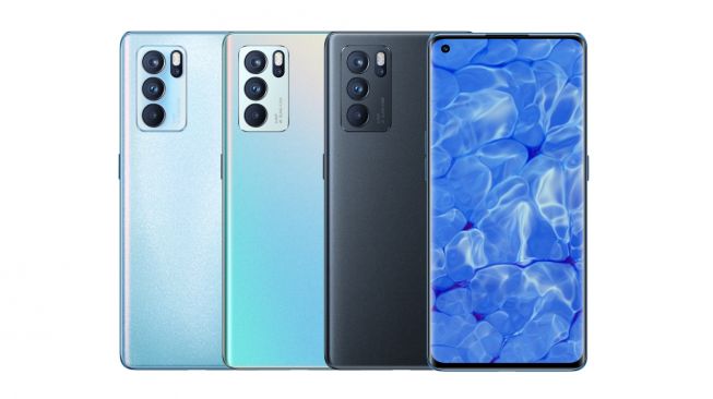 Oppo Reno6 Pro diluncurkan di China, Kamis (27/5/2021). Spesifikasi Reno6 Pro mengandalkan Dimensity 1200 sebagai jantung dapur pacu.[Oppo China]