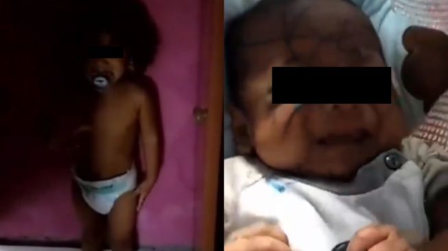 Bocil Diminta Jaga Adik, Emak Ngamuk Lihat Wajah Bayinya Bak Buku Gambar