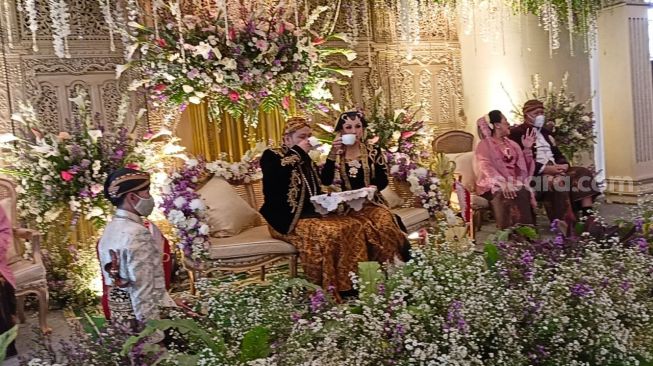 Suasana pernikahan Nabilla Gomes dan Reza [Suara.com/Rena Pangesti]