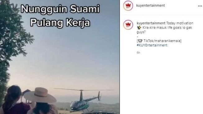 Nagita Slavina nunggu suami pulang kerja [Tiktok]