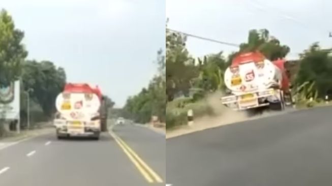 Ngeri Detik-Detik Truk Tangki Terguling, Ternyata Ini Hukuman untuk Sopir yang Mengantuk