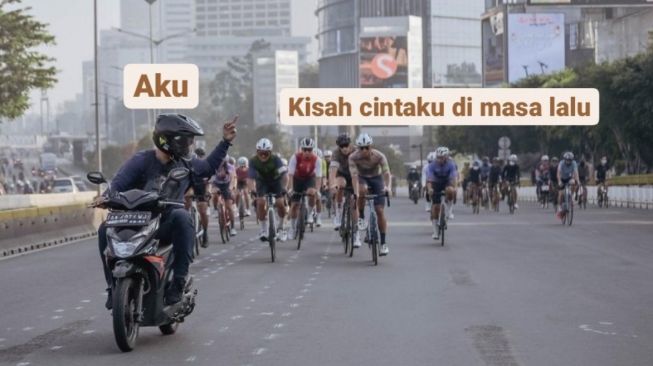 Lima Meme Ini Serba Kocak, Aksi Penunggang Beat Berplat AA Malah Jadi Guyonan