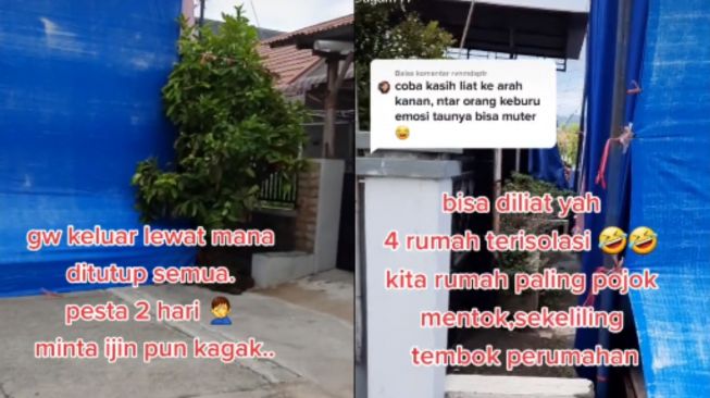 Pemilik Rumah Ini Protes Tetangga Gelar Hajatan Jalan Komplek Ditutup