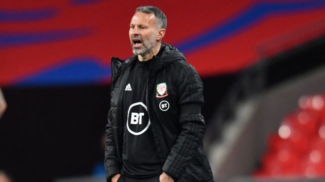 Pelatih Timnas Wales, Ryan Giggs. [Glyn KIRK / POOL / AFP]