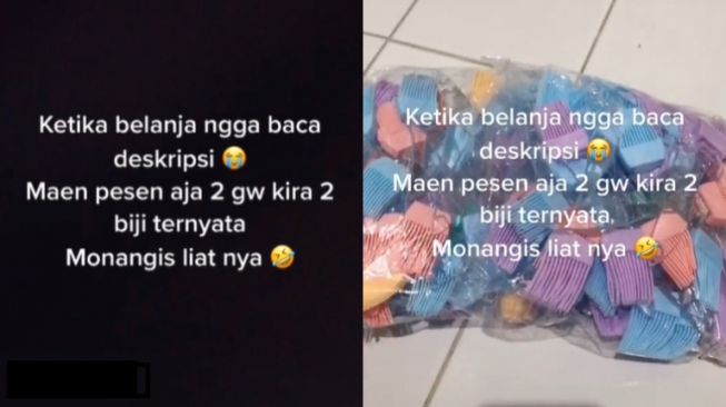 Nekat Belanja Online Tak Baca Deskripsi, Emak-emak Mau Nangis Pas Barangnya Datang