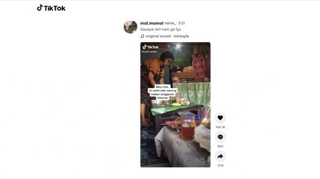 Rumah makan ini harganya tidak masuk akal. [TikTok]