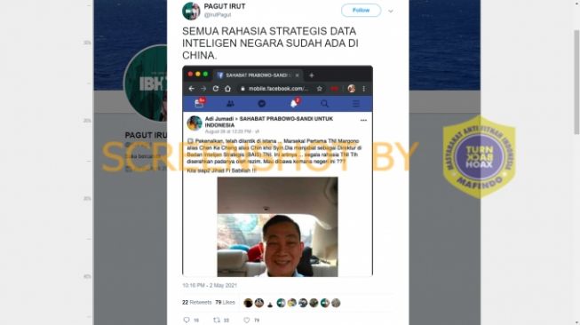 Cek Fakta: Apa Benar Rahasia Data Intelijen Negara Sudah Ditangan China?