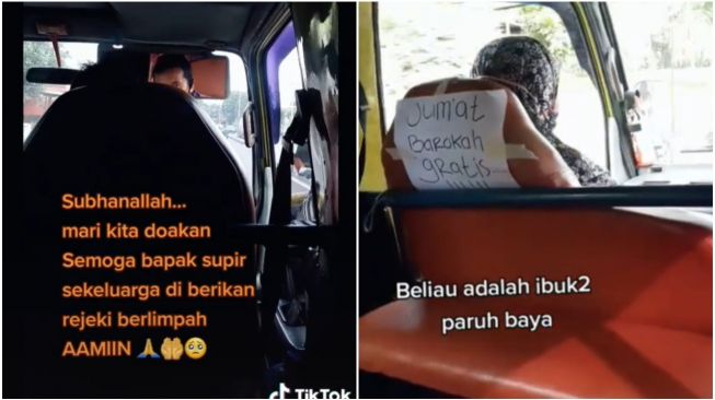 Viral Sopir Angkot Gratiskan Ongkos Tiap Hari Jumat, Tuai Pujian