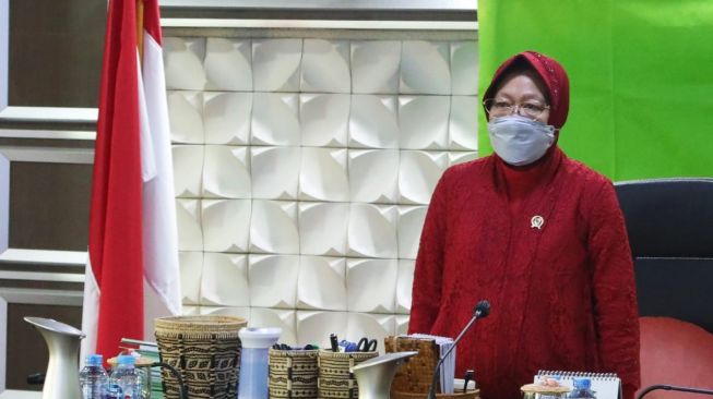 Ikuti Upacara Hari Lahir Pancasila secara Virtual, Ini Pesan Mensos Risma untuk ASN